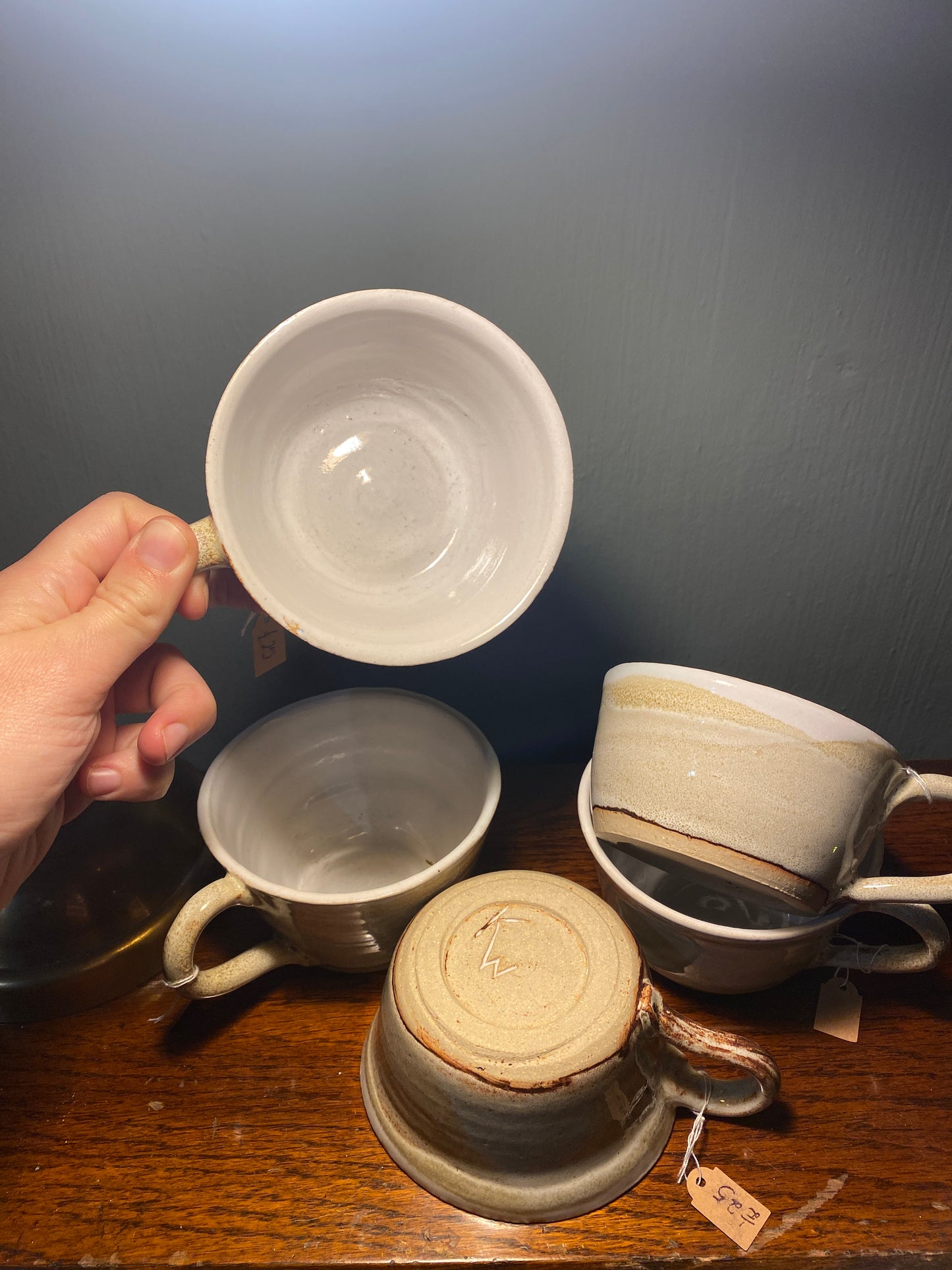 White natural tea cup