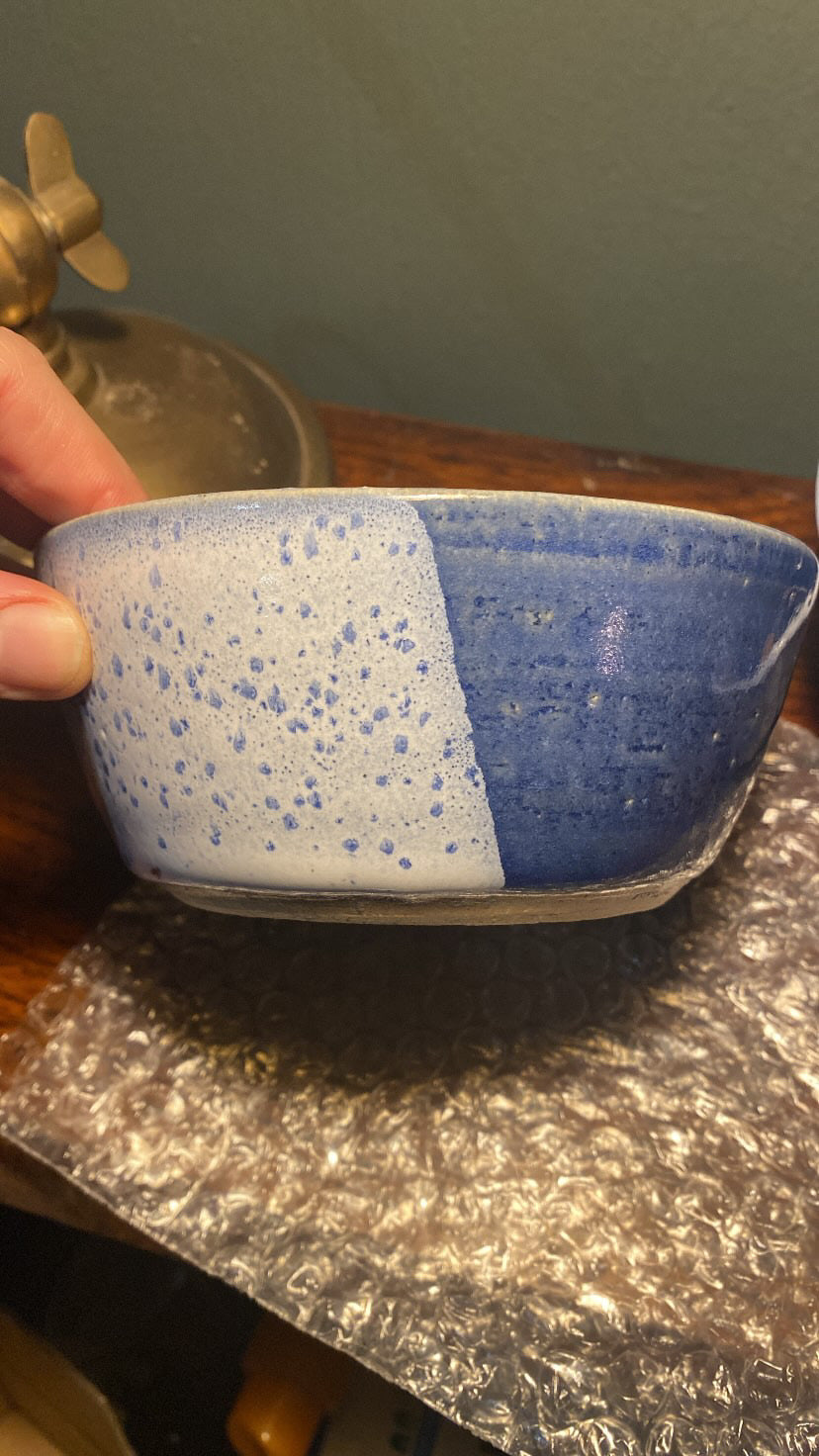 Blue and white bowl
