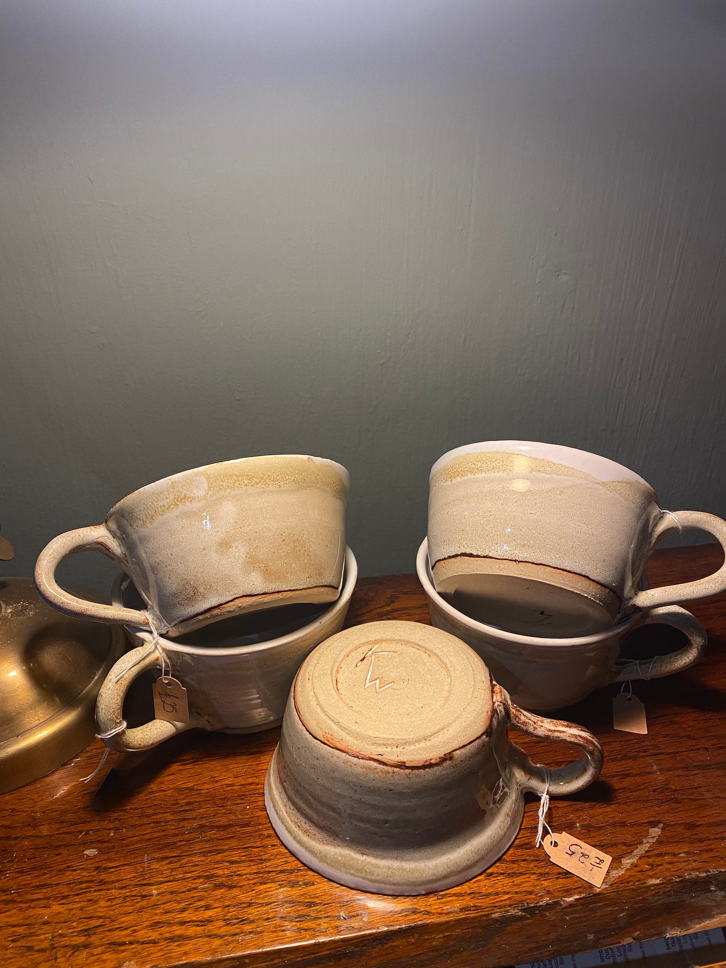 White natural tea cup